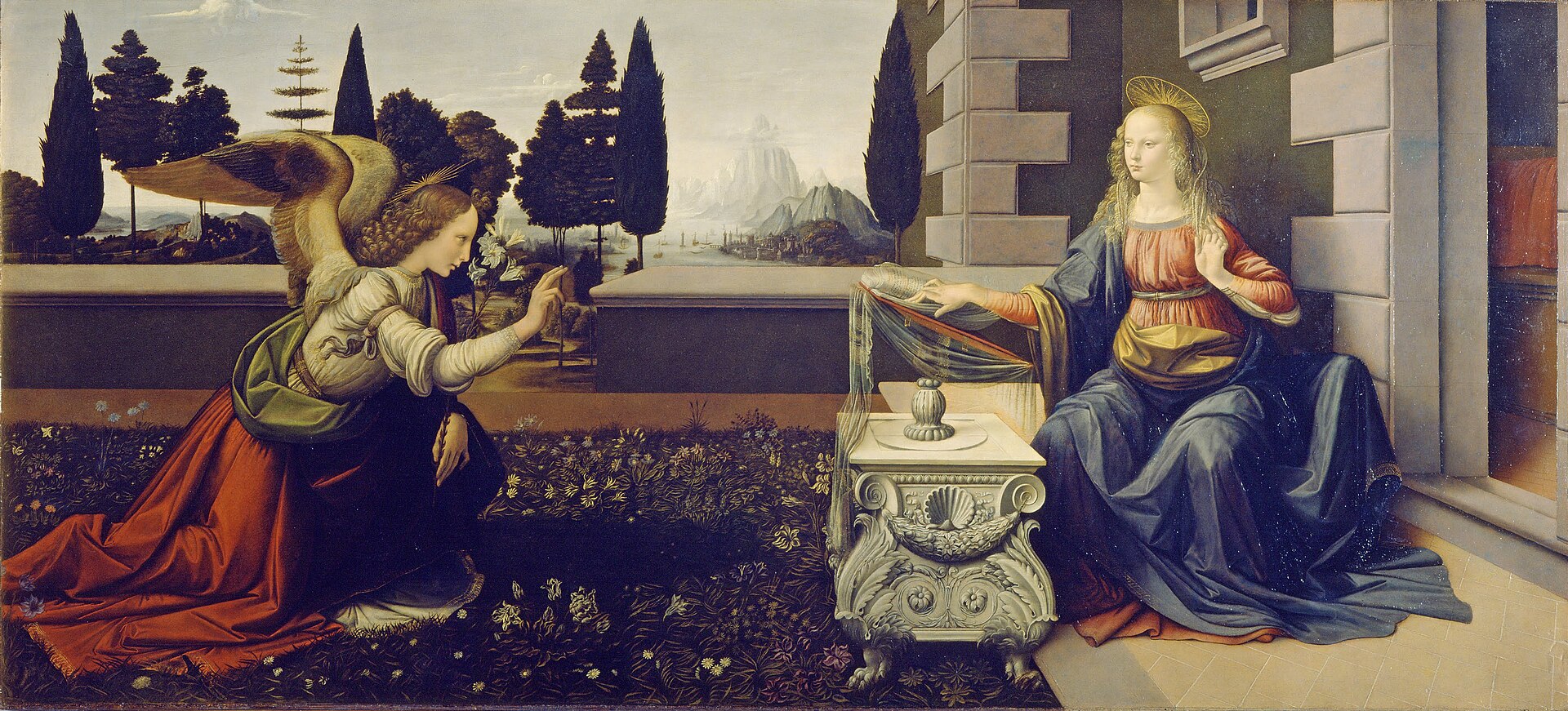 Annunciazione di Leonardo da Vinci, Galleria degli Uffizi