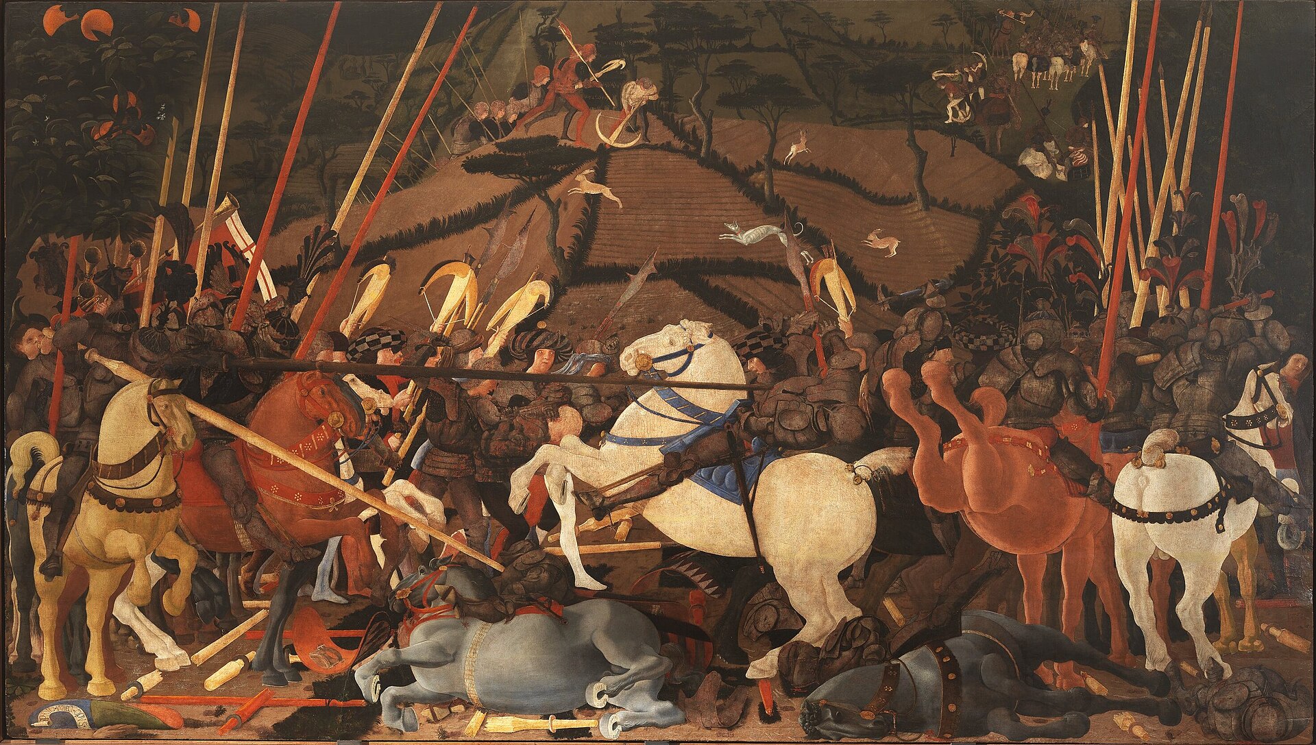 La Battaglia di San Romano di Paolo Uccello, Galleria degli Uffizi